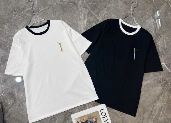 

23 early spring new small crowd design fashion brand letter manual beading black and white contrast simple