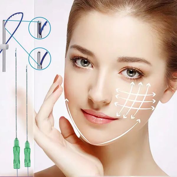 

beauty health care king lifting hilos cog 3d 4d 6d double needle fishbone molding l w blunt 18g 100mm 120mm pdo thread lift with korea mater