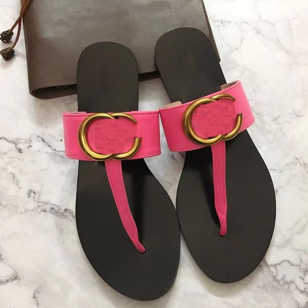 

herringbone slippers leather slippers flats classic cut beach shoes designer factory sandals soft summer 35-45, Black