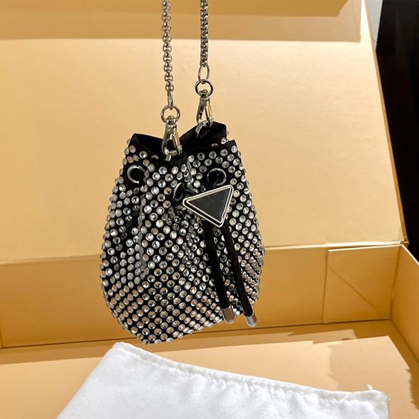 

luxury designer bags new mini full drilling bucket bag lady crossbody bags purses designer handbag lovely fashion shoulder coin purse 10*13c