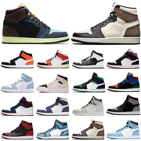 

jumpman basketball shoes og unc patent leather hyper royal mocha homage to university blue sport designer sneakers trainers 36-48 b9