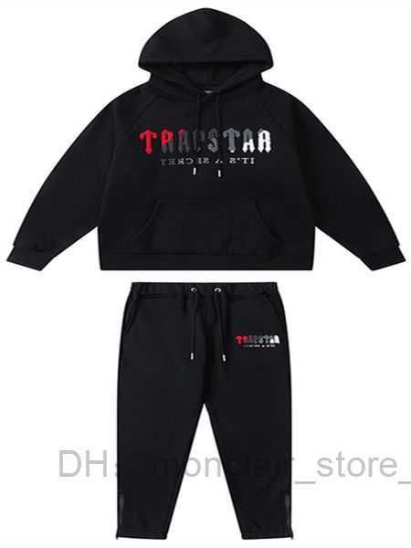 

trapstars tracksuits sweater trousers set designer hoodie street sweatshirts quality sports suit embroidery plush letter decoration 10 ee6w, Black