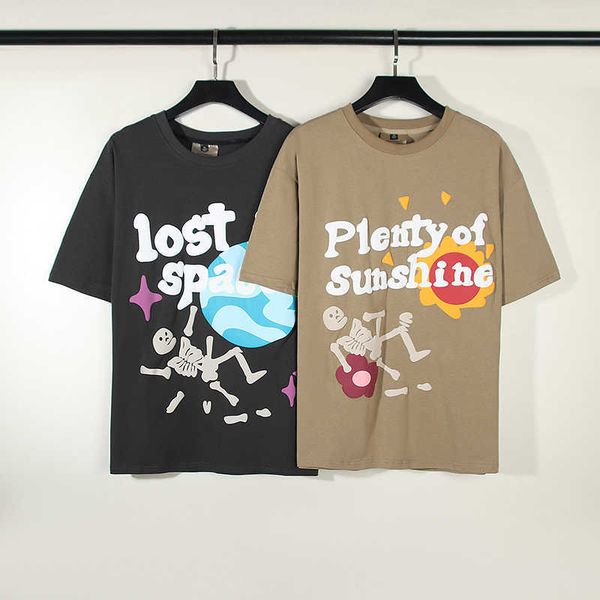 

men's t-shirts springsummer 2023 vintage graffiti tshirt men's and women's skull foam printed short sleeve t shirts j230208, White;black