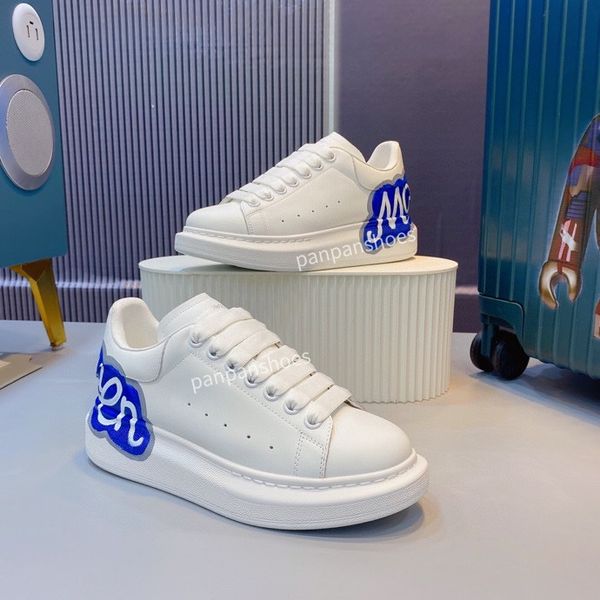 

2023 designer casual dress shoes for women and men lace up genuine leather flat lifestyle skateboarding shoe sneaker size35-45 yn220701, Black