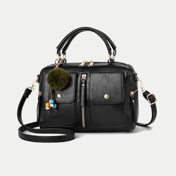 

evening bags luxury pu leather shoulder for women retro large capacity crossbody bag pillow shaped multipocket handbag 221205