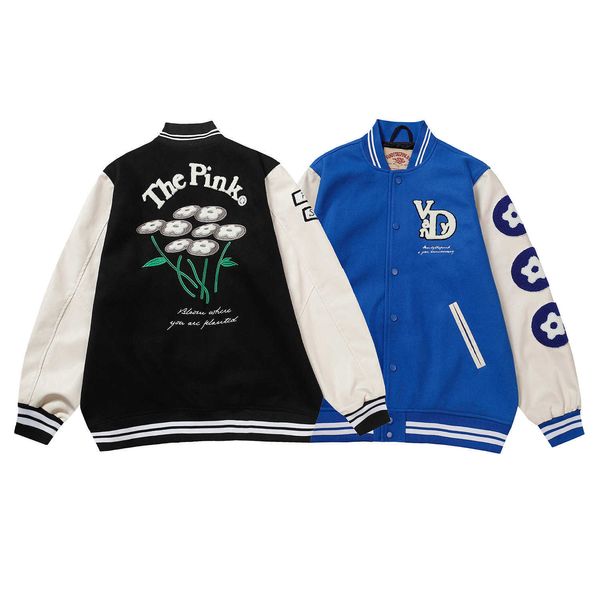 

men's jackets vand coats the baseball uniform pink leisure casual women wizard of oz wool patchwork mae4, Black;brown