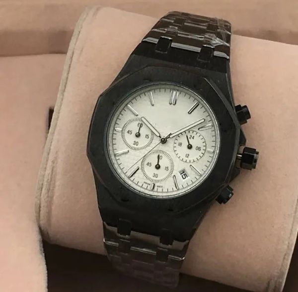 

designer watches all dials working automatic date full functional 42mm quartz movement fulll stainless steel band sapphire glass masculino w, Slivery;brown