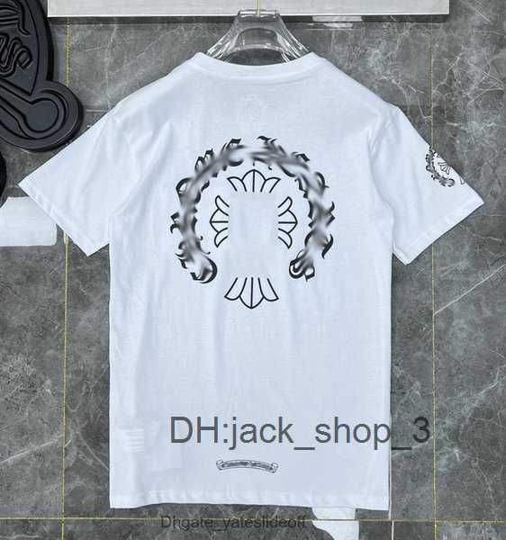 

luxury classics mens t shirts fashion designers brand crew neck short sleeves tees ch men women t-shirts sweater casual horseshoe 9 8sv1, White;black