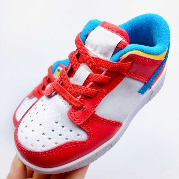 

2022 toddler running shoes low qs lebron james fruity pebbles habanero red girls boys children students trainers outdoor sports sneakers us, Black
