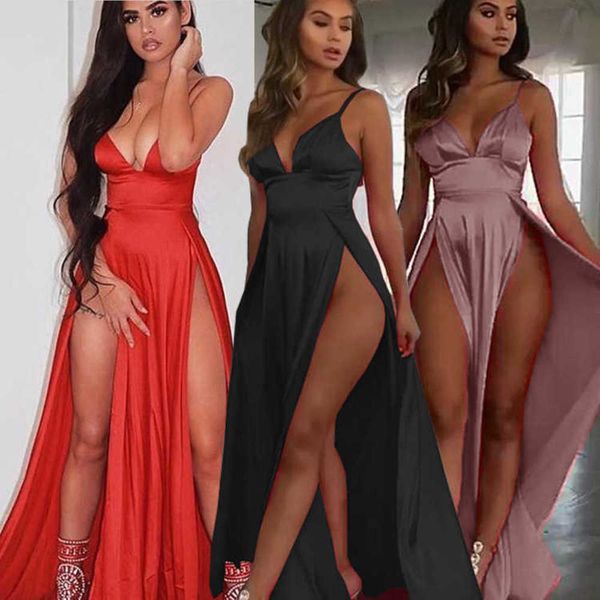 

casual dresses satin low cut girdle open legs nightclub party women's evening long suspender 0111, Black;gray