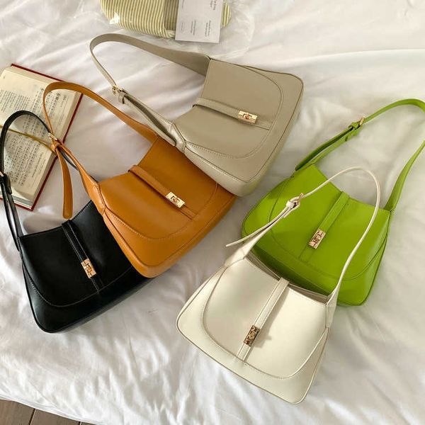

shoulder bags french minority design bag women's new fashion underarm texture foreign style one-shoulder stick label