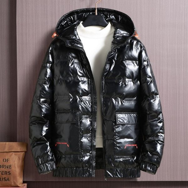 

men s jackets winter down husband hood oversize padded shiny warm parka black large size 7xl 9 xl 12 10xl big 230207, Black;brown