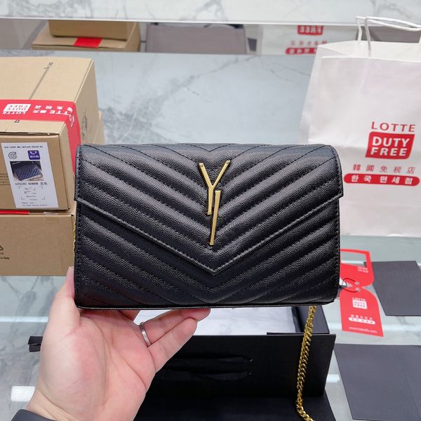 

cassandre matelasse envelope chain wallet embossed leather bag designer shoulder crossbody bag women luxury purse