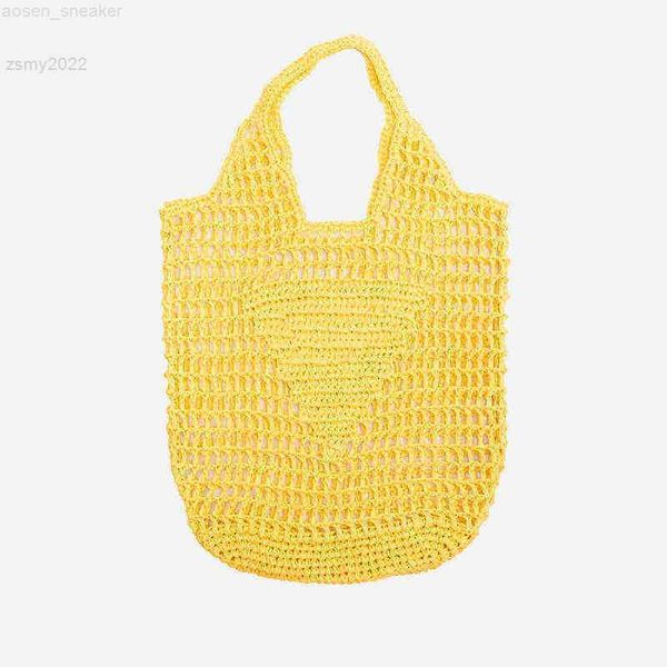 

new 2022 fashion designer brands hollow letters raffia tote fashion paper woven women shoulder bags summer beach handbag luxury bag