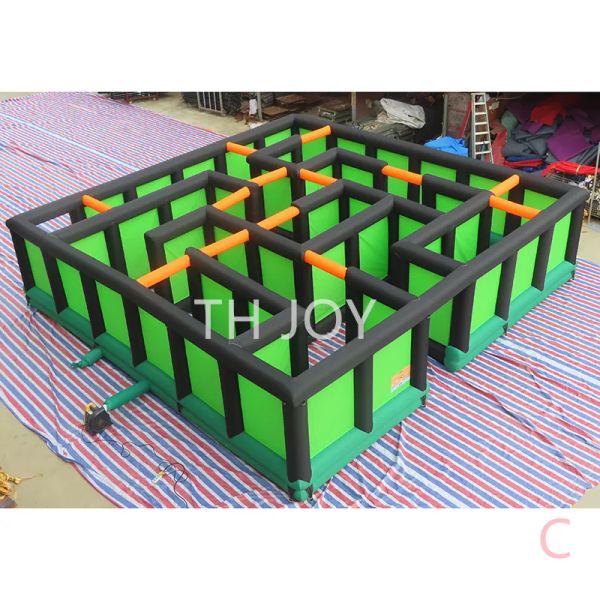 

activities 8x8m 26x26ft customized kids adults inflatable maze for sale