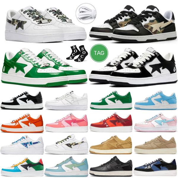 

running shoes sk8 for men women bapesta shoe a bapestas sta low abc camo stars white green beige sude red black ge sax mens trainers platefo