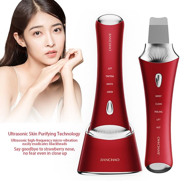 

electric facial cleaner dead peeling facial ionoresis face microcurrent facial spatula ultrasonic sonic skin scrubber