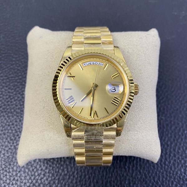 

men full gold watches with diamonds arab number mens watch 40mm 2836 new ooyster bracelet lady favorite luxury style fully package box docum, Slivery;golden