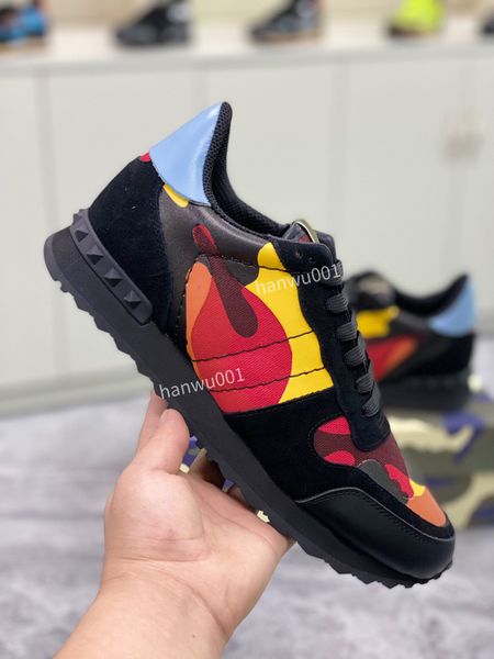 

men fashion dress shoes casual lace mesh sneakers metal leather texture rivet pattern outdoor running sneake size38-46, Black