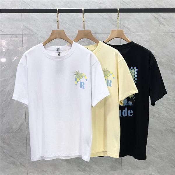

23ss printing t shirt men women eu size cotton tees fashion summer, Black;brown