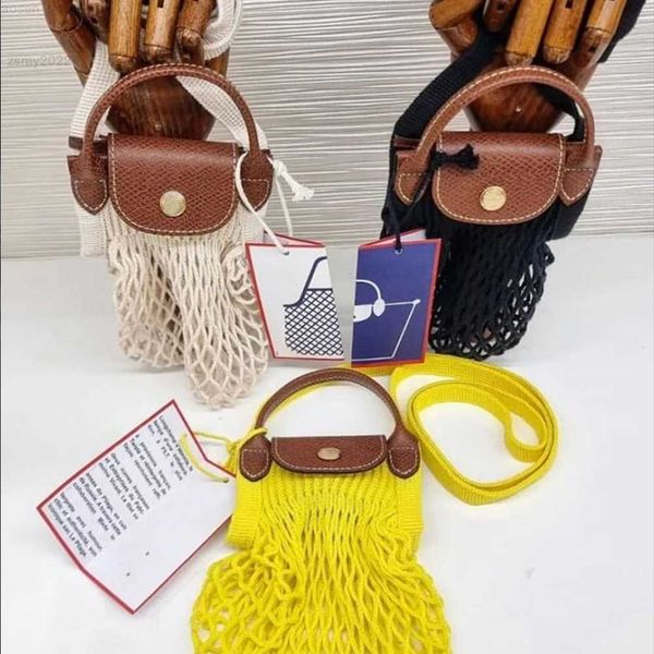 

2022 summer luxury hollow mesh handbag women brand design tote bag shoulder crossbody bag female woven small knit shopper purse
