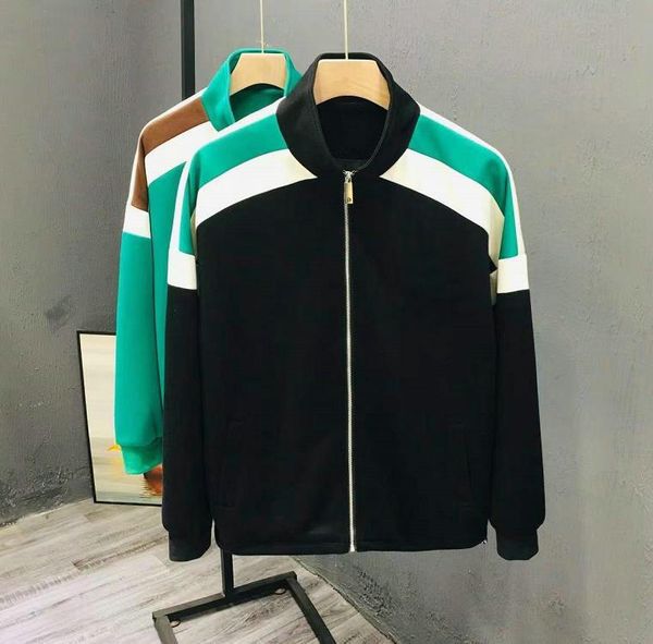 

men outerwear coats new launched men's jacket pring autumn outwear windbreaker zipper clothes jackets coat outside can sport men's, Black;brown