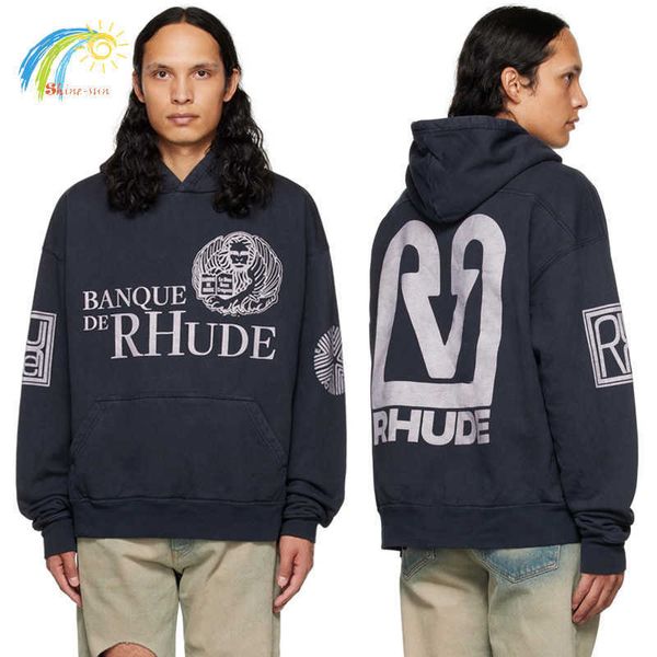 

men's hoodies sweatshirts heavy fabric oversized new style hoodie men women 1 1 loose pullovers sweatshirts inside tags t230111, Black