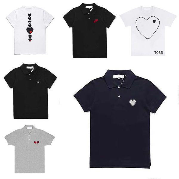

play designer mens t shirts women's cotton embroidered love eyes short-sleeved tshirt lovers loose casual shirts xs/s/m//xl/2xl/3xl/4x, White;black