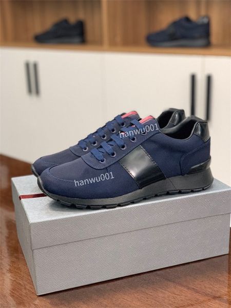 

2023 designer luxury dress shoes technical fabric platform sneaker military casual shoes trainers sneakers size38-46 xg210703, Black