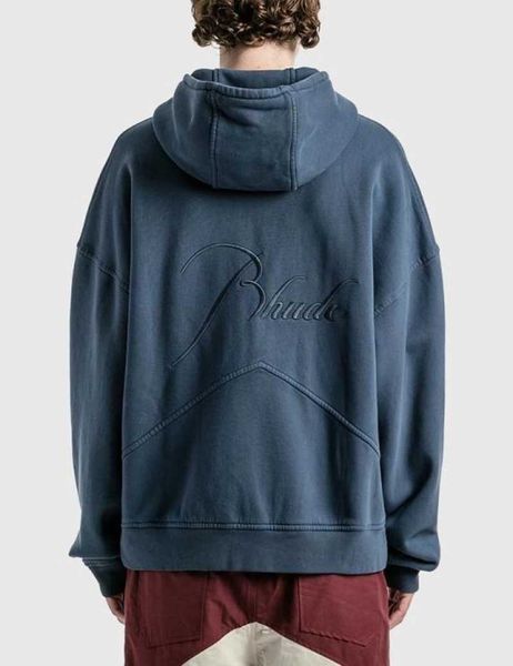 

men's hoodies sweatshirts 23ss vintage washed embroidery hoodies men women eu size 100 cotton sweatshirt fashion autumn winter skateboa, Black