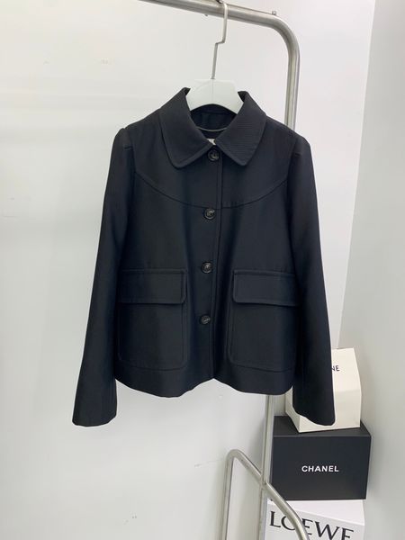 

new jacket coat college dress temperament, Black;brown