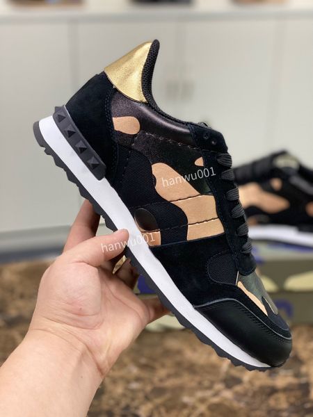 

2023 fashion casual shoes trendy sneakers men genuine leather skateboard studded sport skateboarding trainers, Black
