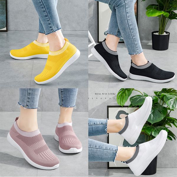 

fashion casual shoes lazy outdoor sports womens running socks shoes sneakers slip-on yellow black white red lightweight fly knit trainers jo