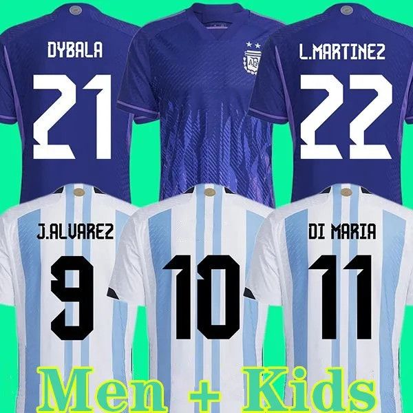 

2022 argentina soccer jersey maradona kun aguero di maria dybala lo celso special national team home away football shirts men women kids kit, Black;yellow