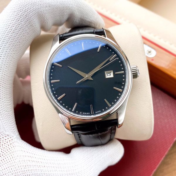 

mens watch automatic mechanical flying sky moon sports men watches glass back leather men folding clasp wristwatch 40mm rose gold, Slivery;brown
