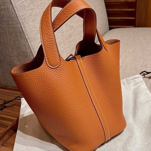 

designer herme shoulder bags for women online outlet leather vegetable basket women's versatile bucket hand 20bvwq