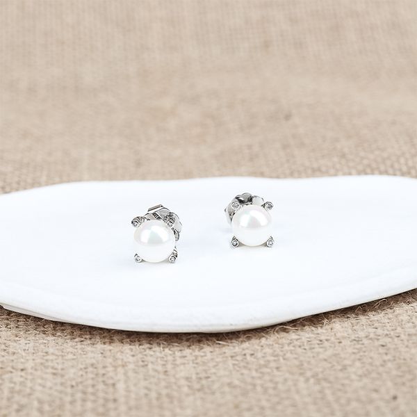 

luxury stud earrings fashion new collection vintage imitation pearl wedding jewelry women's pearl earrings, Golden;silver