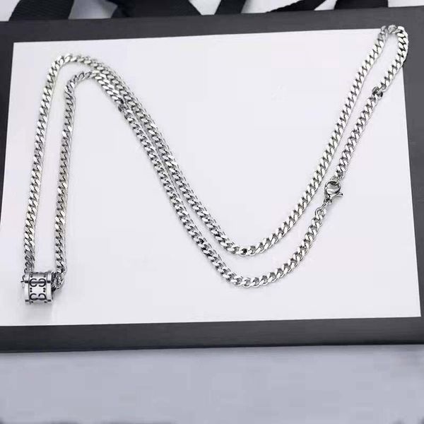 

necklaces fashion designer necklace trend charm necklace for men and women boutique necklaces gift jewelryno box, Silver