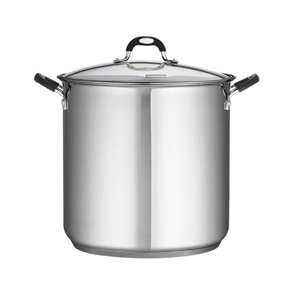 

tramontina 22 quart stainless steel covered stock pot