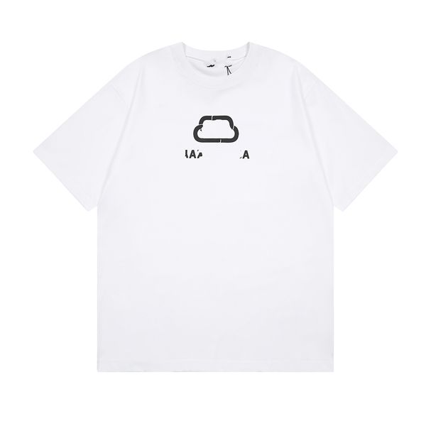 

2023fashion men's t-shirt luxury design men's t-shirts balencaigaity retro decoration cotton soft anti-wrinkle letter printing cas, White;black