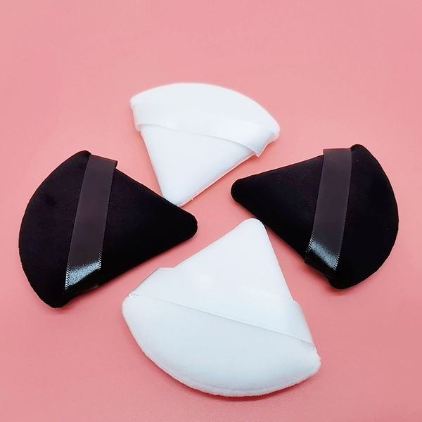 

short velvet makeup triangular powder puff fan-shaped air cushion makeup puff makeup sponge beauty tool