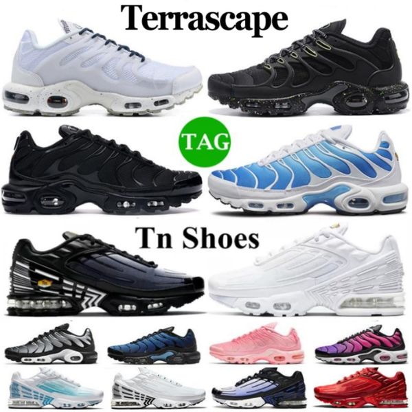 

with box terrascape plus running shoes 2023 tn 3 trainers sneakers unity black white university blue grape gold trainers sneakers with