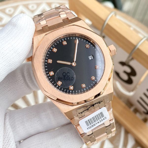 

mens watch automatic mechanical watches 41mm waterproof sapphire 904l stainless steel business wristwatch montre de luxe gifts for men, Slivery;golden
