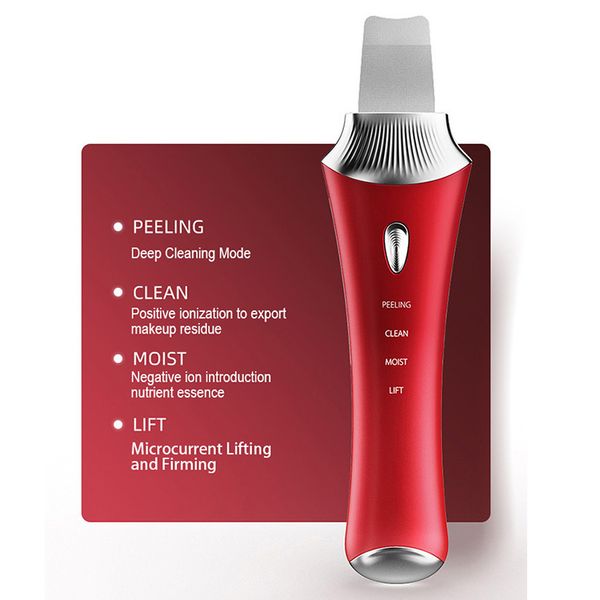 

portable high-frequency vibration ion therapy comedones extractor pimple zit face cleaning machine facial dead skin personal