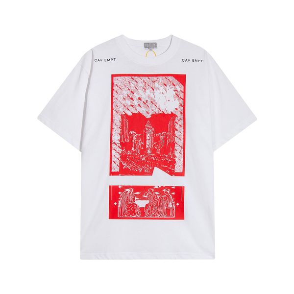 

23ss t shirt men's plus tees women cotton tee loose fit summer clothes, Black;brown