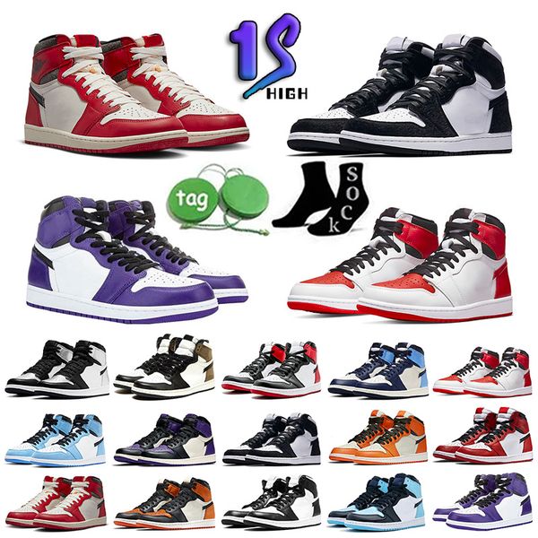 

box jumpman 1 mens basketball shoes 1s high unc university blue gold mocha cactus jack obsidian banned bred bordeaux fragment toe men women