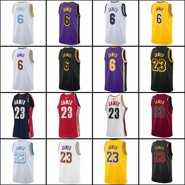 

2022 2023 mens basketball jerseys black white yellow purple shirt 23 6, Black;red