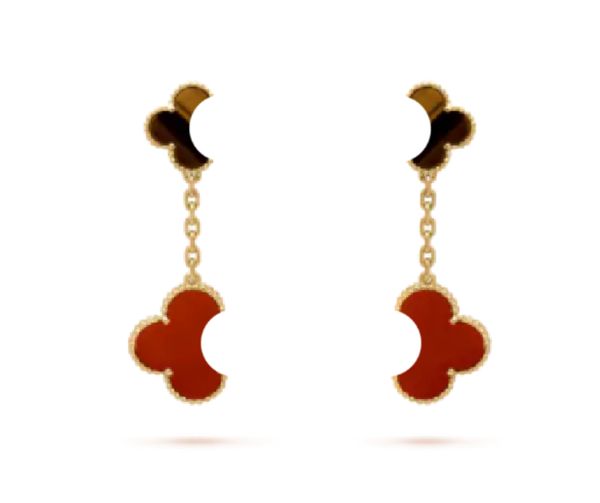 

earring four leaf clover earring fashion classic dangle earrings designer for woman agate mother of pearl moissanite earring valentines moth, Silver
