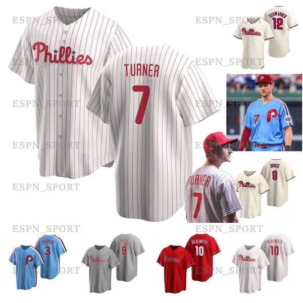 

philadelphia 7 trea turner phillies jersey harper kyle schwarber nick castellanos herrera j.t. realmuto alec bohm rhys hoskins aaron nola od, Blue;black
