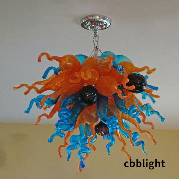 

nordic style chandelier lamps multicolor dia28/32 inches hand blown glass chandelier light with led bulbs indoor lighting for l lobby decor